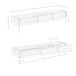 ANGEL CERDA Mueble TV nogal y cristal templado 188 ANGEL CERDA Mueble TV nogal y cristal templado 188 Nogal