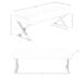 ANGEL CERDA Banqueta polipiel 120x45 ANGEL CERDA Banqueta polipiel 120x45 Blanco