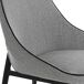 ANGEL CERDA Silla tela gris ANGEL CERDA Silla tela gris Negro