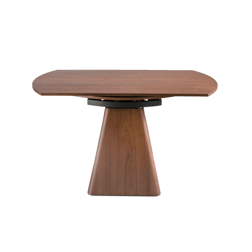 ANGEL CERDA Mesa de jantar extensÃvel redonda nogueira ANGEL CERDA Mesa de jantar extensÃvel redonda nogueira