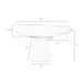 ANGEL CERDA Mesa comedor extensible redonda nogal 140x80 ANGEL CERDA Mesa comedor extensible redonda nogal 140x80 Nogal