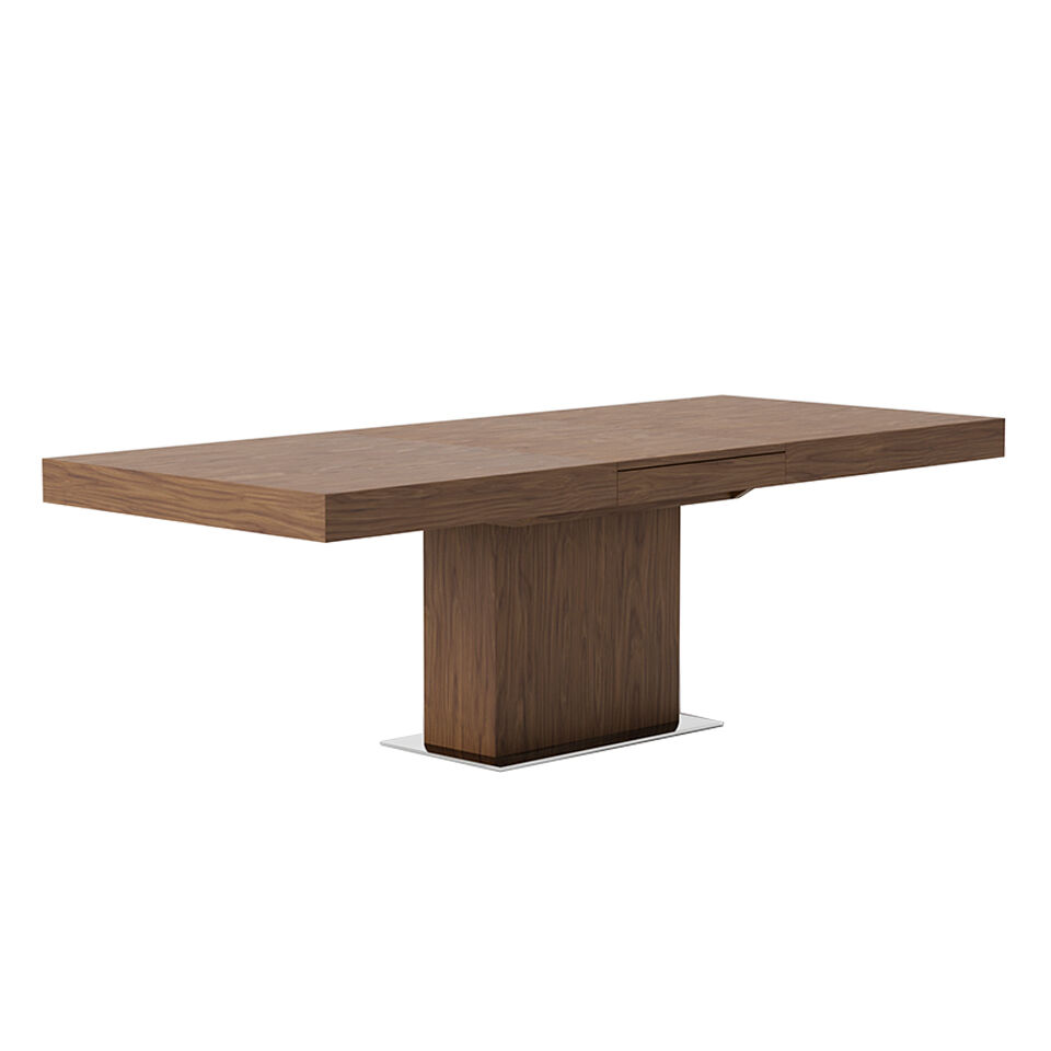 ANGEL CERDA Mesa comedor extensible rectangular nogal 240x100