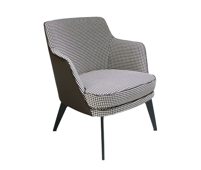 Sillón tapizado tela pata de gallo modelo 5011 angel cerdá