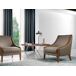 ANGEL CERDA Mesa rincón rectangular nogal y acero cromado 61x48 ANGEL CERDA Mesa rincón rectangular nogal y acero cromado 61x48 Nogal