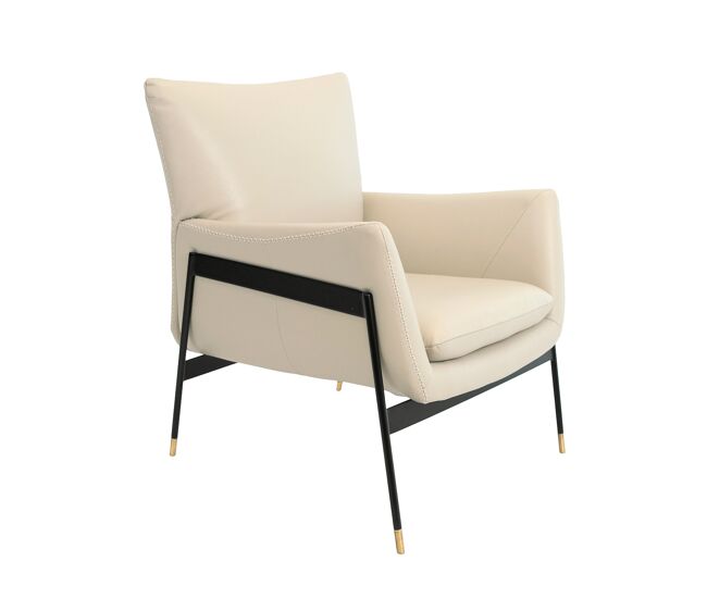 Sillón tapizado piel vacuno gris modelo 5042 angel cerdá