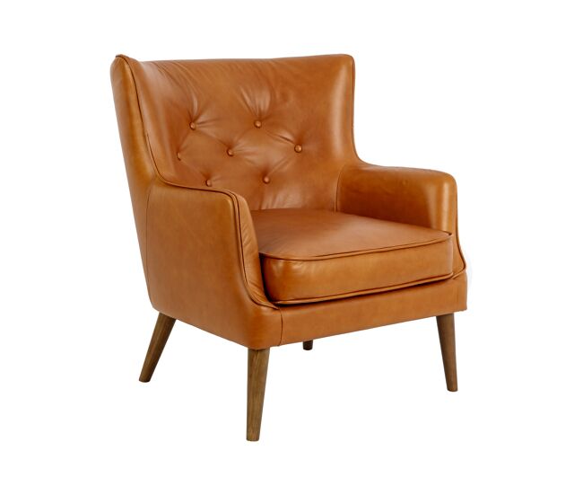 Sillón chester piel marrón modelo 5053 angel cerdá