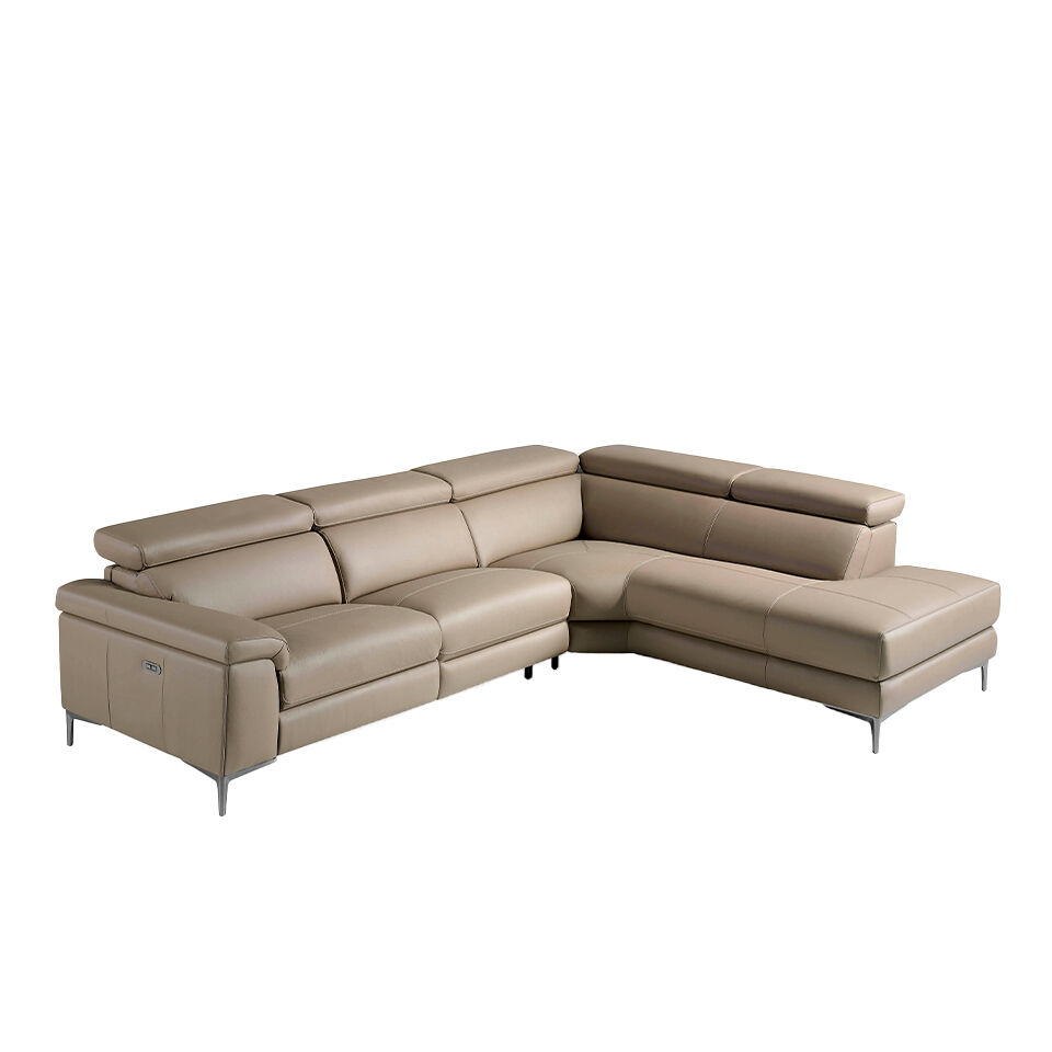 ANGEL CERDA Sofá chaise longue relax derecha piel
