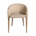 ANGEL CERDA Silla tela beige ANGEL CERDA Silla tela beige Nogal