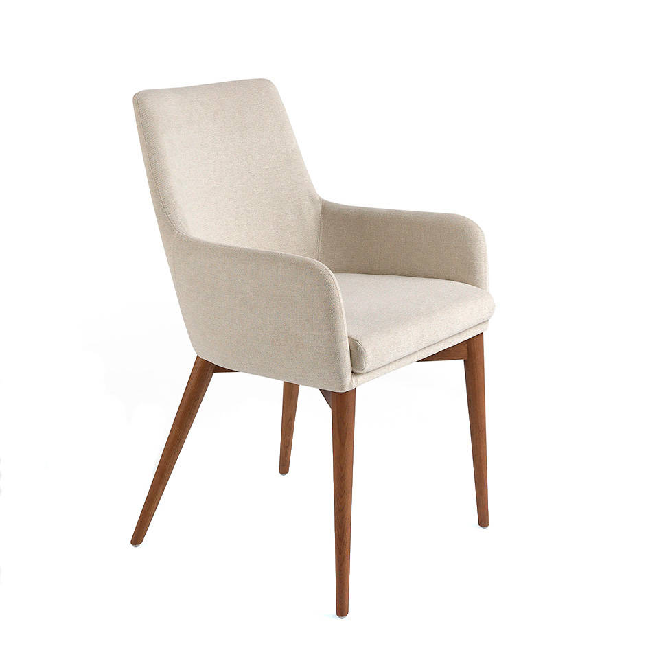 ANGEL CERDA Silla tela beige