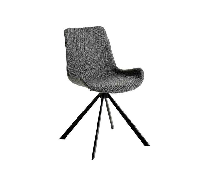 Angel cerda silla giratoria tela gris oscuro
