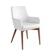 ANGEL CERDA Silla polipiel blanco ANGEL CERDA Silla polipiel blanco Nogal
