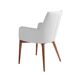 ANGEL CERDA Silla polipiel blanco ANGEL CERDA Silla polipiel blanco Nogal