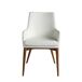 ANGEL CERDA Silla polipiel blanco ANGEL CERDA Silla polipiel blanco Nogal