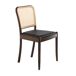 ANGEL CERDA Silla rattan y polipiel negro ANGEL CERDA Silla rattan y polipiel negro Nogal