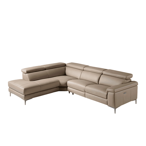 ANGEL CERDA Sofá Relax chaise longue esquerdo em pele de vison ANGEL CERDA Sofá Relax chaise longue esquerdo em pele de vison