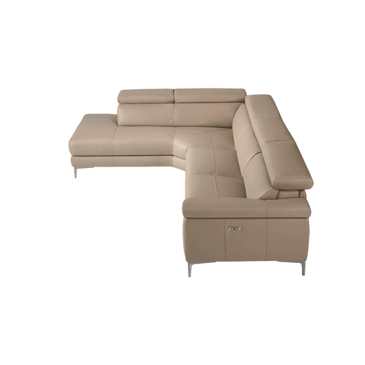 ANGEL CERDA Sofá Relax chaise longue esquerdo em pele de vison ANGEL CERDA Sofá Relax chaise longue esquerdo em pele de vison