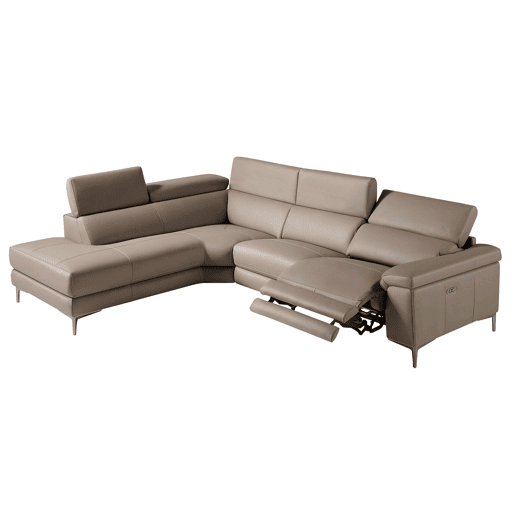 ANGEL CERDA Sofá Relax chaise longue esquerdo em pele de vison ANGEL CERDA Sofá Relax chaise longue esquerdo em pele de vison