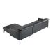 ANGEL CERDA Sofá chaise longue piel vacuno ANGEL CERDA Sofá chaise longue piel vacuno Negro