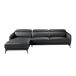 ANGEL CERDA Sofá chaise longue piel vacuno ANGEL CERDA Sofá chaise longue piel vacuno Negro