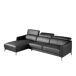 ANGEL CERDA Sofá chaise longue piel vacuno ANGEL CERDA Sofá chaise longue piel vacuno Negro