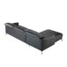 ANGEL CERDA Sofá chaise longue piel vacuno ANGEL CERDA Sofá chaise longue piel vacuno Negro