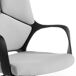 ANGEL CERDA Silla oficina giratoria tela gris claro y pvc negro ANGEL CERDA Silla oficina giratoria tela gris claro y pvc negro Gris