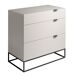 ANGEL CERDA Cómoda madera y acero 80 ANGEL CERDA Cómoda madera y acero 80 Gris
