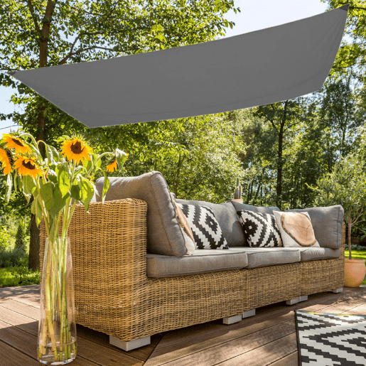 Toldo de sombra rectangular Aktive Garden cinzento antracite Toldo de sombra rectangular Aktive Garden cinzento antracite