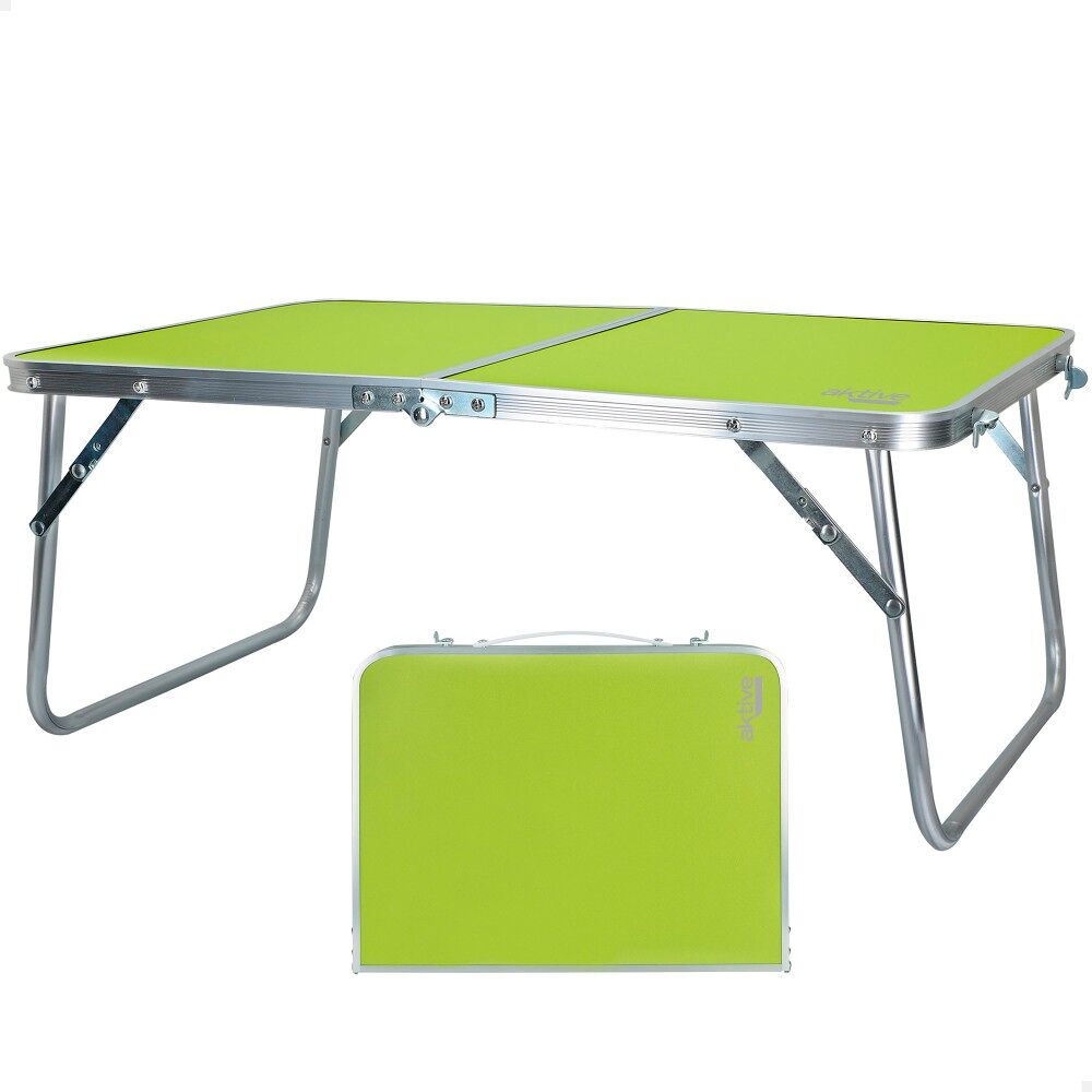 Mesa plegable aluminio verde aktive