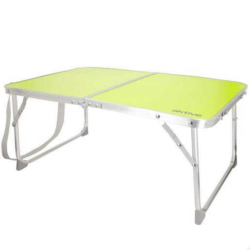 Aktive Mesa de camping dobrável verde com alça 60x40x25 cm Aktive Mesa de camping dobrável verde com alça 60x40x25 cm