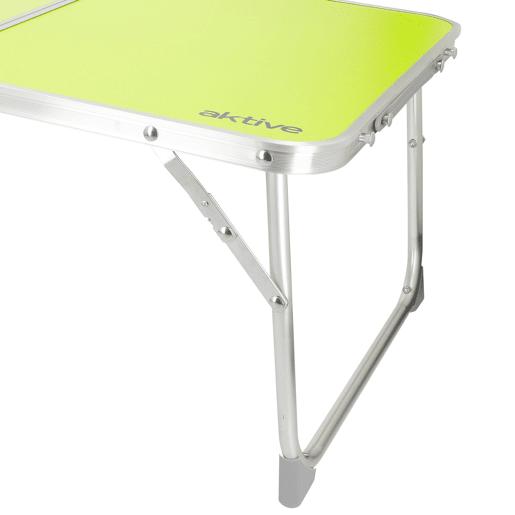Aktive Mesa de camping dobrável verde com alça 60x40x25 cm Aktive Mesa de camping dobrável verde com alça 60x40x25 cm