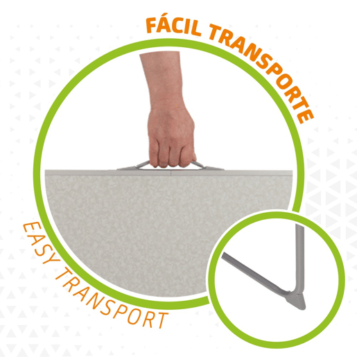 Mesa dobrável para campismo Aktive branco