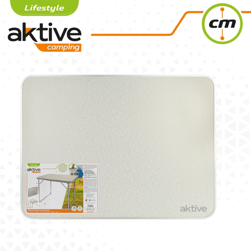 Mesa dobrável para campismo Aktive branco