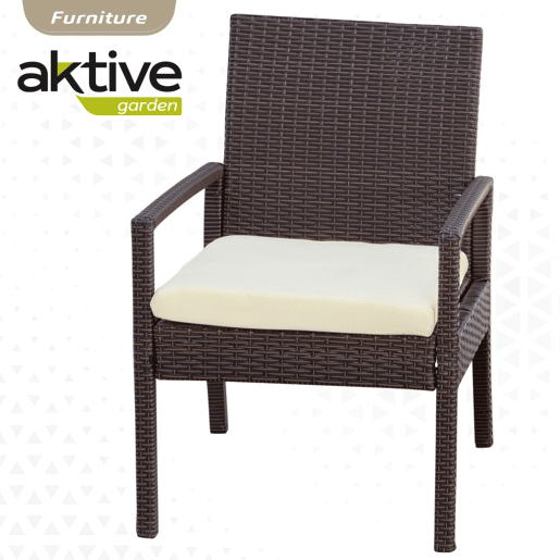 Conjunto de móveis de terraço com poltronas e mesa de vime Aktive Conjunto de móveis de terraço com poltronas e mesa de vime Aktive