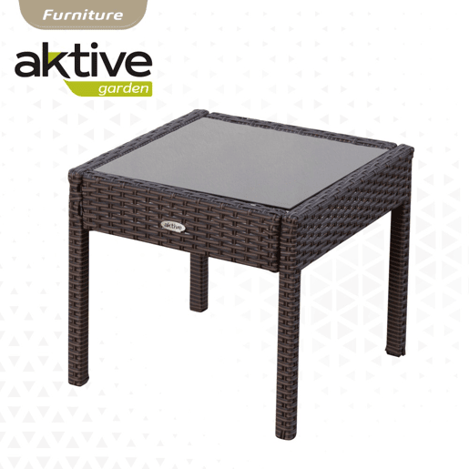 Conjunto de móveis de terraço com poltronas e mesa de vime Aktive Conjunto de móveis de terraço com poltronas e mesa de vime Aktive