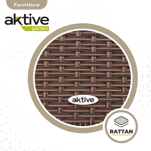 Conjunto de móveis de terraço com poltronas e mesa de vime Aktive Conjunto de móveis de terraço com poltronas e mesa de vime Aktive