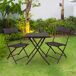 Conjunto mesa y sillas terraza plegable ratán Aktive Conjunto mesa y sillas terraza plegable ratán Aktive Multicolor