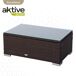 Conjunto muebles terraza sillones, sofá y mesita ratán Aktive Conjunto muebles terraza sillones, sofá y mesita ratán Aktive Negro