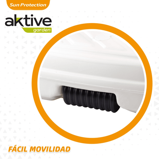Base para guarda-sol quadrado branco 33-48 mm Aktive