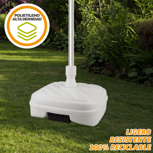 Base para guarda-sol quadrado branco 33-48 mm Aktive