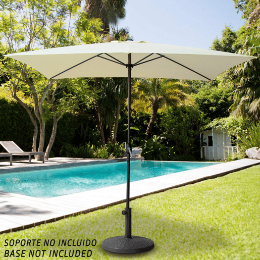 Guarda-sol quadrado 270x270 cm inclinável Aktive