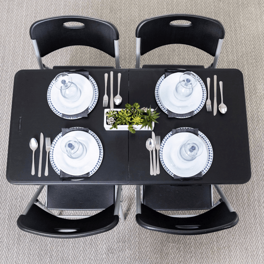 Silla plegable negra LIFETIME