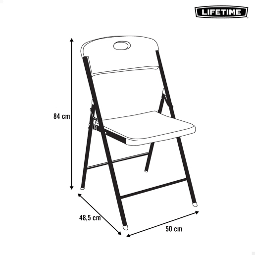 Silla plegable negra LIFETIME