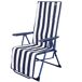 Tumbona plegable 5 posiciones rayas marineras Aktive Garden Tumbona plegable 5 posiciones rayas marineras Aktive Garden Azul