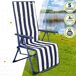 Tumbona plegable 5 posiciones rayas marineras Aktive Garden Tumbona plegable 5 posiciones rayas marineras Aktive Garden Azul