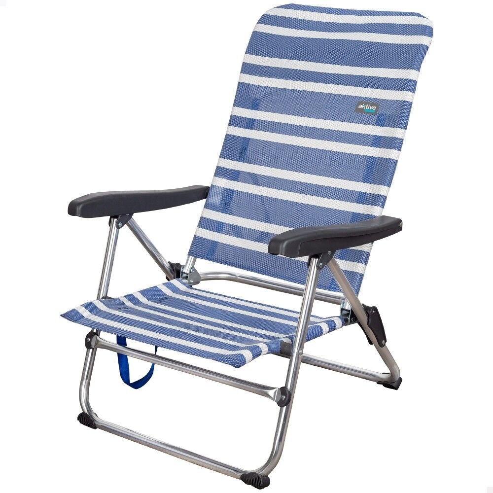 Silla playa plegable baja 5 posiciones Aktive