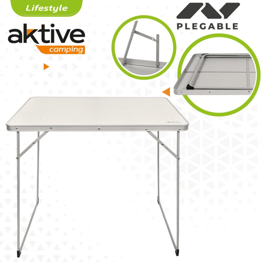 Mesa dobrável para camping Aktive