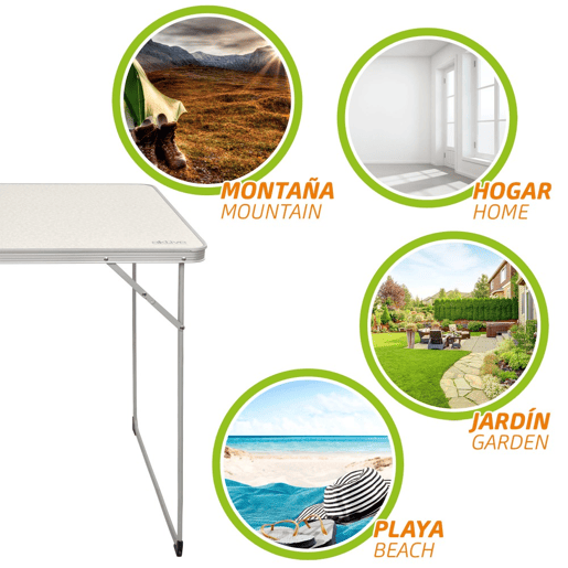 Mesa dobrável para camping Aktive