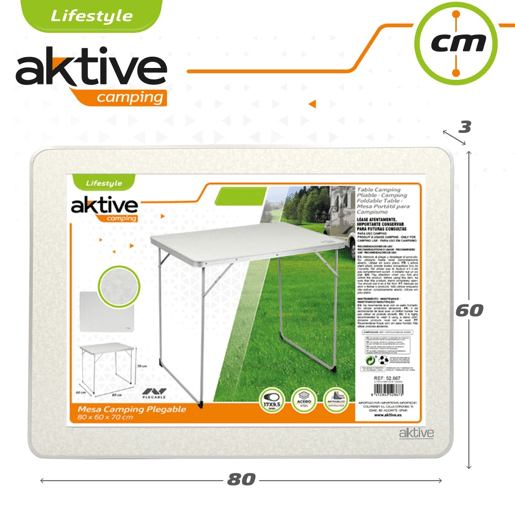 Mesa dobrável para camping Aktive