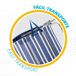 Silla playa plegable alta 5 posiciones Aktive Silla playa plegable alta 5 posiciones Aktive Azul